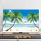 Hixingo TV Abdeckung Staubschutzhülle, 3D Seestern Muster Schutzhülle Fernseher 32-80inch Universal Fernsehabdeckung Multifunktional (Meereswellen,75inch)