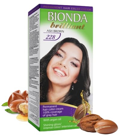 Bionda Brilliant Permanente Haarfarbe 228 Aschbraun 100 ml