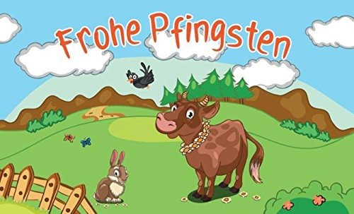 UB Fahne/Flagge Frohe Pfingsten 90 cm x 150 cm Neuware!!!