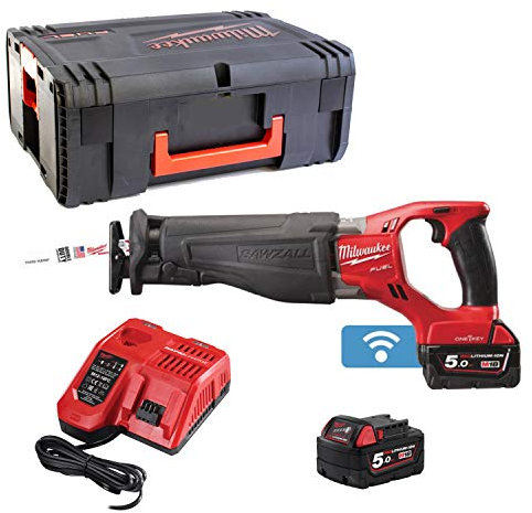 Milwaukee - Scie sabre FUEL 18V 5.0Ah Li-Ion course 28,6mm Bluetooth - M18 ONESX-502X