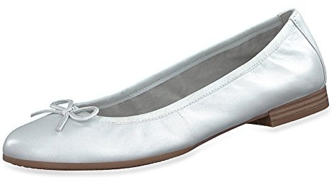 Tamaris 22116, Damen Pumps, Weiß (White Leather), 38 EU (5 UK)