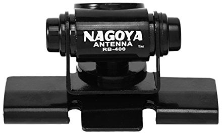 Bewinner Mobile Radio Antenna Mount, 360° Adjustable RB400 Bracket for Car, Stainless Steel, Black
