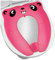 [Upgrade Version] Toilettensitz Kinder - RIGHTWELL Faltbarer Toilettensitz Kinder für Reise Töpfchen,Tragbar Reise WC Sitz Kleinkind Töpfchentrainer mit Aufbewahrungstüte (Rosa)