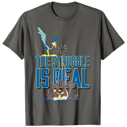 Looney Tunes Roadrunner The Struggle is Real T-Shirt