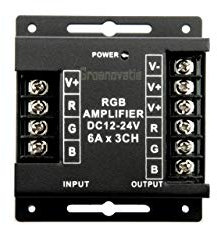 Groenovatie Tira de LED RGB Amplificador Max. 216W, 3 x 6A