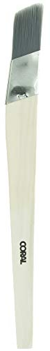 Coral 33474 Precision Angled Lining Fitch Paint Brush with Platinum Easy Clean Filaments 1 inch