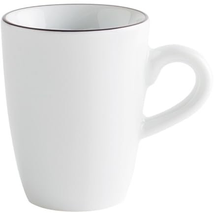 KAHLA 574732A69983C Pronto Line Espresso-Obertasse hoch 0,10 l Line pure black | Espressotasse mit schwarzer Linie aus Porzellan