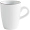 KAHLA 574732A69983C Pronto Line Espresso-Obertasse hoch 0,10 l Line pure black | Espressotasse mit schwarzer Linie aus Porzellan
