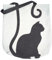 ecrou Jutebeutel Stofftasche Einkaufstasche,Faltbar Stoffbeutel,Digital Bedruckt Tragetasche 50 * 42 cm (Katze)