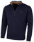 Calvin Klein Mens 1/2 Zip CK Golf Sweater - Navy/Orange - XXXXXL