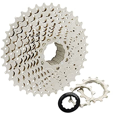 P4B | 10-Fach Fahrrad Kassette | 11 bis 36 Zähne | Mit Steighilfeausformung der einzelnen Ritzel | In Silber