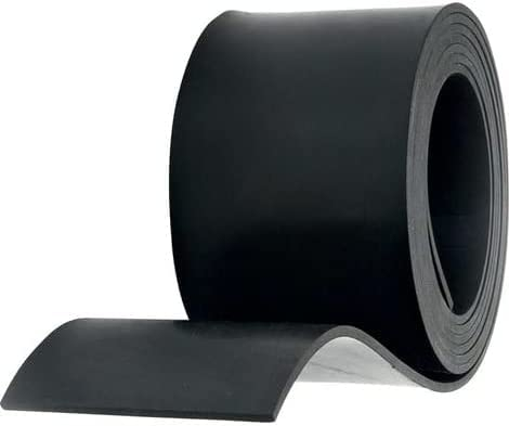 Rollo de Caucho/Plancha Goma/Lamina de Goma/Goma sbr/Ancho de 10cm x Largo 5m, Grosor de 2mm /Neopreno/Suelo Gimnasio/Plancha de Goma Caucho/para Arandelas de Goma/Goma Antideslizante