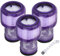 Fictezlove 3 Pezzi Filtro per Dyson V12 Detect Slim Absolute Extra/Total Clean/Fluffy Aspirapolvere, Filtro di Ricambio Lavabile per Dyson # 971517-01