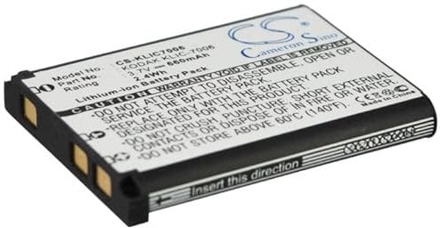 Battery For Kodak EasyShare M200, EasyShare M215, EasyShare M22, EasyShare M23, KLIC-7006, LB-012,