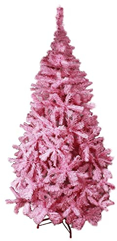 HAAC künstlicher Weihnachtsbaum in Farbe pink 150 cm Tannenbaum aufklappbar mit Metallständer Ständer