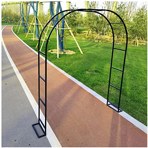 ALKOY Pergola ad in Ferro Verde per Giardino Festa Nuziale Tralicci Zincati Pergola in Metallo Rose Rampicanti Fiori Resistente Alle Intemperie 220/140/180/260/300 cm Di Larghezza/Verde/L180 * H230Cm