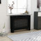 Cache Radiateur, Couverture Radiateur Couvre Radiateur Cache-radiateur Noir 112x19x81 cm MDF