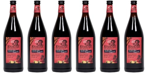 BIELMEIER Hitzkopf Glühwein Punsch Holunder Ingwer 9% vol 6x1 Liter Flasche Der Genuss und die Qualität aus dem Bayerischen Wald