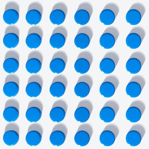 PYJLBX Fridge Magnets, 40Pcs Strong Magnet Small Magnets Whiteboard Magnets Heavy Duty, Blue Magnets for Crafts Mini Magnets Fridge Magnets for Adults,Round Magnets for Whiteboard Fridge Notice Board