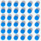 PYJLBX Magnete Stark - 40 Stück Mini Magnete für Whiteboard und Kühlschrank (Blau)