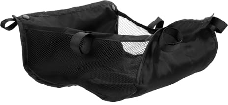 Kinderwagen Aufbewahrungstasche aus Oxford für Kleine Schirmwagen Schwarz | Unterkorb Ersatznetz, Leicht Tragbar und Pflegeleicht, für Babywagen Unten, Praktisches Zubehör