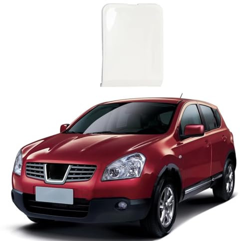 Copertura Gancio Traino Paraurti Anteriore Auto per Nissan Qashqai J10 2007-2010,Tappo Gancio Traino,Tappo di Rifinitura,Materiale ABS,D-White