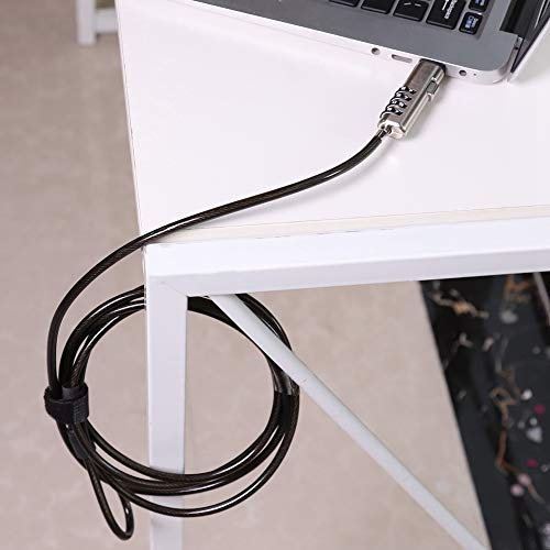 4 Digital Password Unlock Notebook Computer Lock Security Anti Theft Cable Latop Cable Alloy Lock Accessories