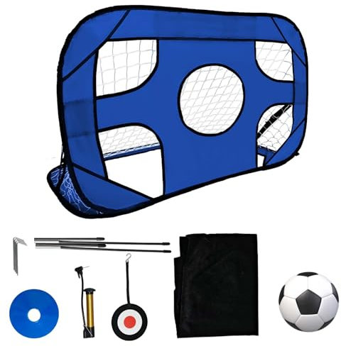 Kapler 3 in 1 Pop-Up Fußballtor für Kinder im Garten Set mit Pumpe und Fußball-120x75x75cm klappbar fussballtore Netz für Training Outdoor