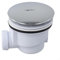 Emiif Shower Drain Trap Insert, Shower Drain Cover Replacement Chrome Shower Water Strainer, Easy Clean Shower Enclosure Tray Waste Trap