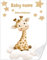 Babydecke mit Namen und Geburtsdatum kuschelig weich Baby Decken Neugeborenen,Flauschige Warme Krabbeldecke für Kinder Kleinkinder Mädchen Junge Baby Shower Deko Babyparty(Giraffe)