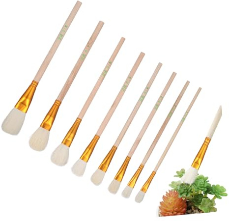 Milisten Bestäubungspinsel Gartenzubehör 8 Stück für Pflanzen und Obstbäume Einfach zu Bedienen zur Erfolgreichen Bestäubung im Garten