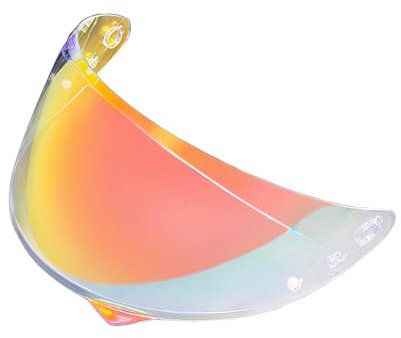 MTDVZR Helmvisier für HJ34P, UV-Schutz kratzfest winddicht Helm-Gesichtsschutz kompatibel mit HJC C10 (Aurora Rot-Tag&Nacht nutzbar)