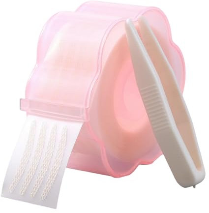 ANGIRSFPO palpebre cadenti 2160pcs A Doppia Palpebra, Adesivi Invisibili Palpebra Istantanea per Singole-Tipo Mezzaluna