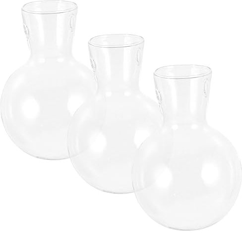 BESTonZON 3Pièces Vase Hydroponique Suspendu Transparent Support pour Décoration de Plantes Contenants pour Fleurs et Boutures