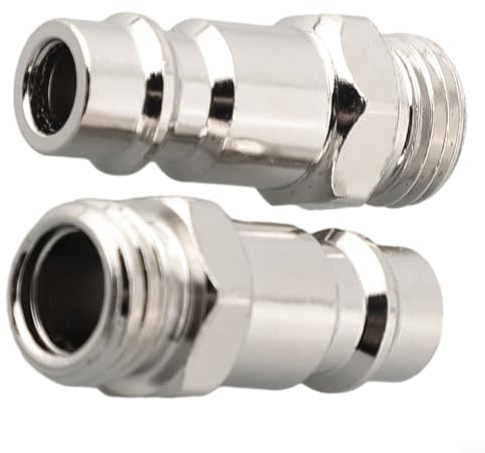 Euro Quick Line Elite Release Kupplungsstecker / 10,2 cm männlicher Luft für Druckluft Gadget Fitting langlebiger Metall Pneumatischer Schlauchadapter für Kraftluft