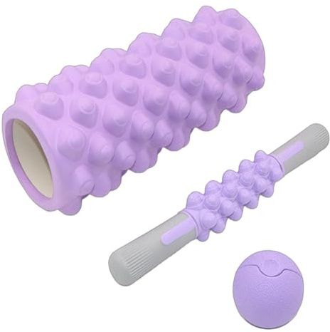 Dottduya fasciarullsats, regenerering efter träning | fasciarullar för muskelregenerering | för , resa, studentboende, yoga, pilates styrketräning, avkoppling