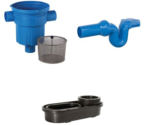 Regenwasserfilter Zisternenfilter 3P Spar-Set RVF mit Edelstahlsieb für den Einbau in die Zisterne, Anschluss DN100, Höhenversatz 0 mm. Für die Regenwassernutzung im Haus und zur Gartenbewässerung
