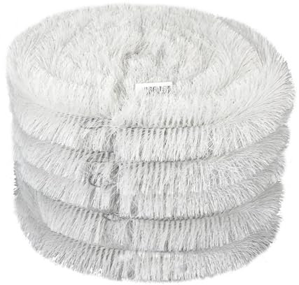White Gutter Brush Leaf Guard (4m Roll) - Gutter Protection (5 x 4m Roll)