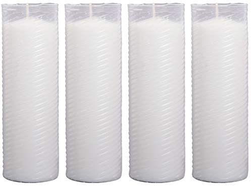 HS Candle Ersatzkerze (N4) Nachfüller 4er Pack in Weiß