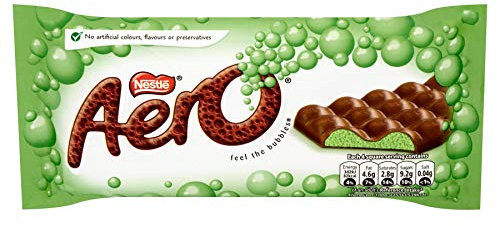Aero Riesen Tafelschokolade Pfefferminze - 100g - 4er-Packung