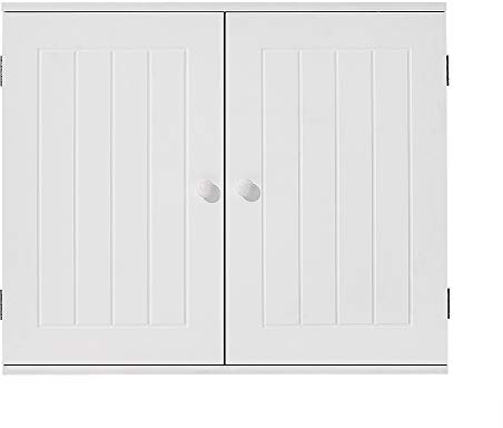Panana Two Door Bathroom Wall Cabinet Storage Box Kitchen Room Cabinets Shelves LxWxH 23.62x5.9x19.68inches