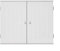 Panana Two Door Bathroom Wall Cabinet Storage Box Kitchen Room Cabinets Shelves LxWxH 23.62x5.9x19.68inches