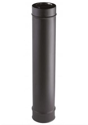 Tuyau poêle à pellets Inox noir 1m Elément 1000 mm noir mat diamètre 100/150 Gamme APOLLO pellets concentrique réf. 851010