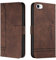 Trugox Handyhülle für Apple iPhone SE 2022 5G/iPhone SE 2020/iPhone 8/iPhone 7 Hülle Klappbar Klapphülle mit Kartenfach Handytasche Schutzhülle Tasche Leder Wallet Flip Case Book Cover - Braun
