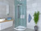 Box doccia cabina angolare tonda semicircolare in cristallo temperato 6 mm altezza 195 (90x90)