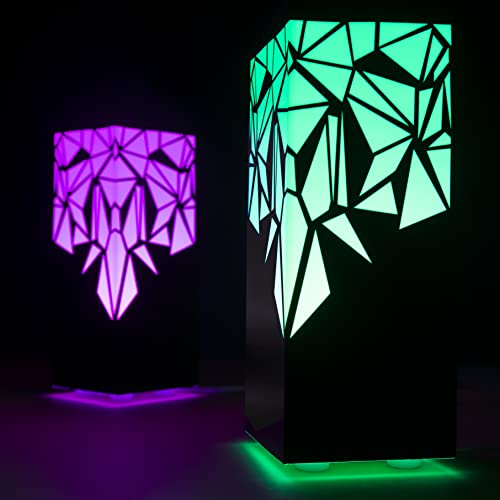 ZOCI VOCI Freundschaftslampe für Telepathie – LangstreckenWifiTouchLampe – Raining Diamonds Design | Einzigartige handgefertigte Geschenke 200+ Farben (2ERSET)