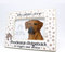 power gift RHODESIAN RIDGEBACK - Bilderrahmen mit Spruch. Fotorahmen zum Aufstellen oder Aufhängen. Wohnungsdekoration. Geschenk für jeden Hundehalter/Rhodesianbesitzer.