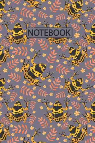 Poison Dart Frog Notebook: Poison Dart Frog Lovers Blank Lined Journal Notebook for Women, Girls, and Kids