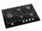 ViandPro - 70cm Black Glass 5 Burner Hob Dual Wok Burner