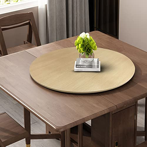 60/70/80cm Lazy Susan Drehteller Aus Holz, Esstisch Drehteller, Runder Drehplatte Servierplatte, Großer Drehscheibe, Rundes Drehbares Tablett, Küchen-Drehteller, Nur Drehscheibe ( Color : G , Size : 5